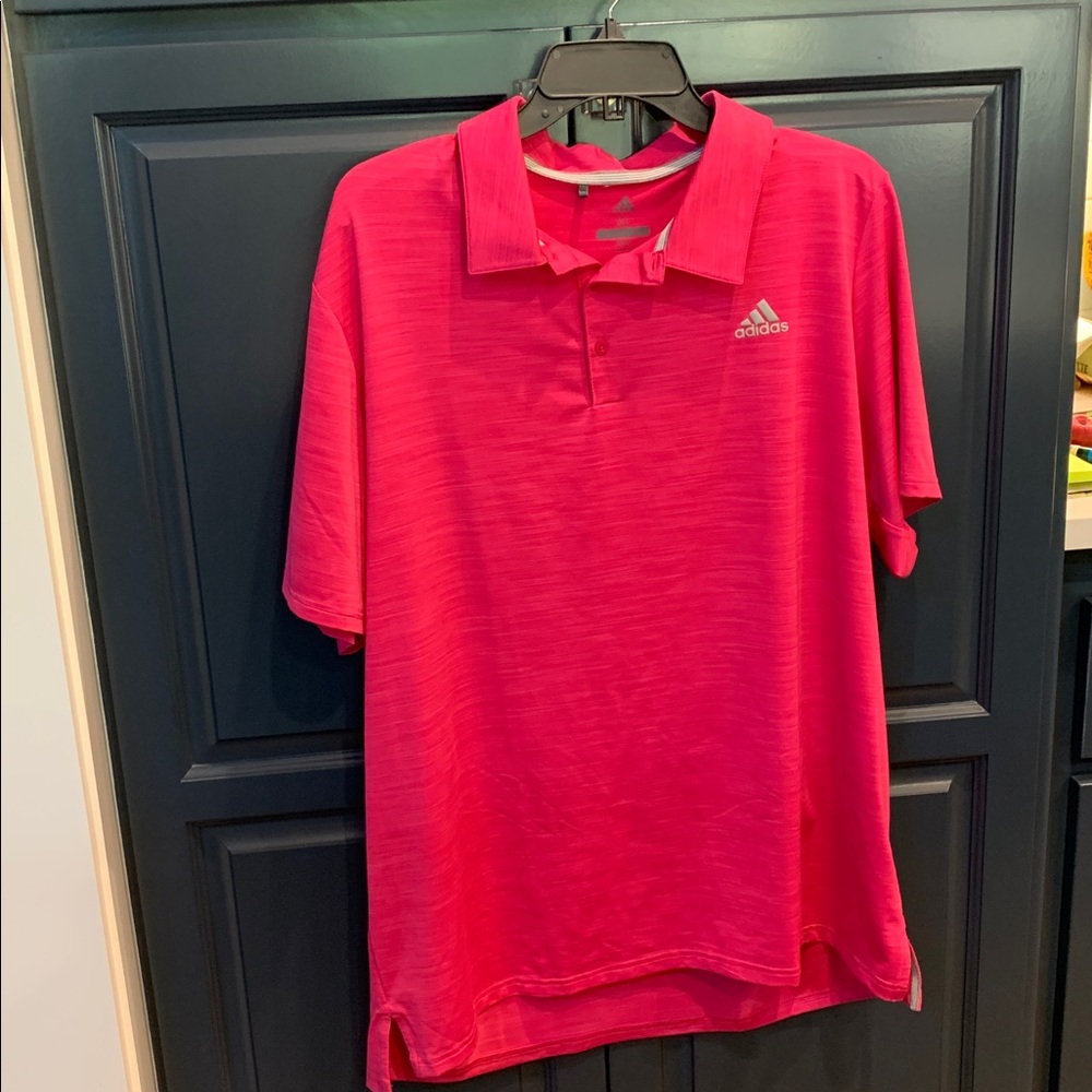 Adidas Bright Pink Polo Shirt